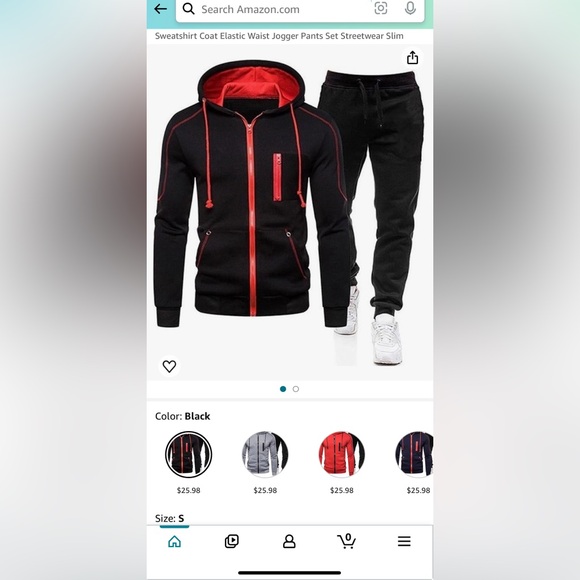 COPY - Men’s Casual Hooded Drawstring Elastic Waist Streetwear Sweatsuit Set *N… - Picture 11 of 11